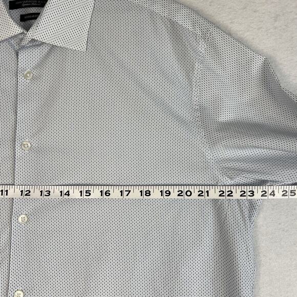 John Varvatos Mens Button Up Dress Shirt 100% Cotton Regular Fit 16.5 32/33 - Picture 3 of 9